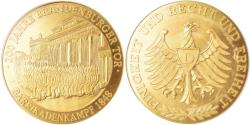 World Coins - Germany, Medal, 200 Jahre Brandenburger Tor, Barrikadenkampf, History, 1991