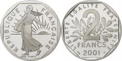 World Coins - Coin, France, Semeuse, 2 Francs, 2001, Paris, BE, , Nickel, KM:942.2