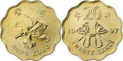 World Coins - Hong Kong, 20 Cents, 1997, Nickel-brass, , KM:73