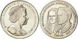 World Coins - Coin, Falkland Islands, Elizabeth II, Crown, 2011, Pobjoy Mint,