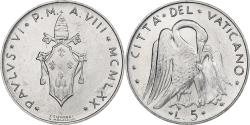World Coins - Vatican, Paul VI, 5 Lire, 1970 (Anno VIII), Rome, Aluminum, , KM:118