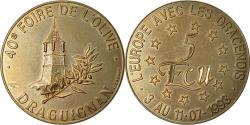 World Coins - France, 5 Ecu, Euro des Villes, 1993, Draguignan,
