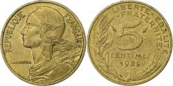 World Coins - France, 5 Centimes, Marianne, 1985, Paris, Aluminum-Bronze,