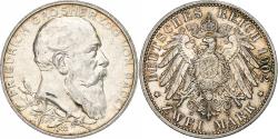World Coins - Grand Duchy of Baden, Friedrich I, 2 Mark, 1902, Berlin, Silver,