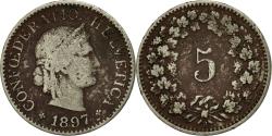 World Coins - Coin, Switzerland, 5 Rappen, 1897, Bern, , Copper-nickel, KM:26