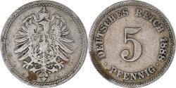 World Coins - Coin, GERMANY - EMPIRE, 5 Pfennig, 1888