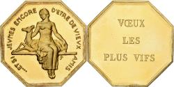 World Coins - France, Token, Amour et Mariage, Voeux, Gilt Bronze, Vieux Amis,