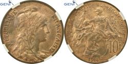 World Coins - Coin, France, Dupuis, 10 Centimes, 1914, Paris, GENI, MS63RB, Bronze, KM:843