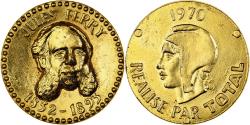 World Coins - France, Token, Collection Total, Jules Ferry, 1970, Brass,