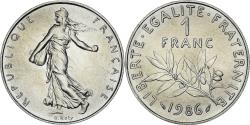 World Coins - Coin, France, Semeuse, Franc, 1986, Paris, série FDC, , Nickel