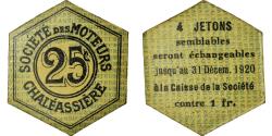 World Coins - Coin, France, Chaléassière, Société des Moteurs, Saint-Etienne, 25 Centimes