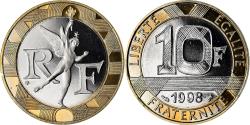 World Coins - Coin, France, Génie, 10 Francs, 1998, Paris, Proof, , Aluminum-Bronze