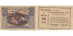 World Coins - Banknote, Austria, Ertl, 50 Heller, Eglise 1920-12-30, UNC(63), Mehl:FS 185b