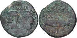 Ancient Coins - Roman Empire, Augustus & Agrippa, As, 10-14 AD, Nemausus, Bronze,
