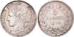 World Coins - Coin, France, Cérès, 5 Francs, 1870, Bordeaux, , Silver, KM:818.4