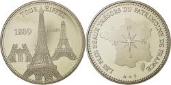 World Coins - France, Medal, Les plus beaux trésors du patrimoine de France, Tour Eiffel