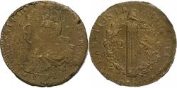 World Coins - France, Constitution, 2 Sols, 2 sols françois, 1792 / AN 4, Arras, Métal de