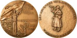 World Coins - France, Medal, Cinquantenaire de l'Armistice, Clémenceau, 1968, Delamarre
