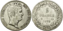World Coins - Coin, France, Louis-Philippe, 5 Francs, 1831, Lyon, , Silver, KM:735.4