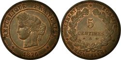 World Coins - Coin, France, Cérès, 5 Centimes, 1876, Paris, , Bronze, Gadoury:157a