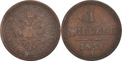 World Coins - Coin, Austria, Franz Joseph I, Kreuzer, 1851, Vienna, , Copper, KM:2185
