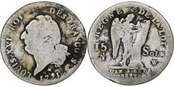 World Coins - France, Louis XVI, 15 sols françois, 1791 / AN 3, Lille, 1st semester, Silver