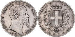 World Coins - Coin, ITALIAN STATES, SARDINIA, Vittorio Emanuele II, 5 Lire, 1851, Genoa