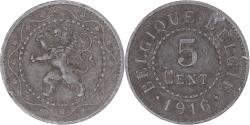 World Coins - Coin, Belgium, 5 Centimes, 1916