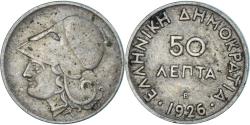 World Coins - Coin, Greece, 50 Lepta, 1926