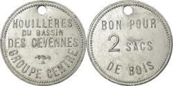 World Coins - Coin, France, Houillères du Bassin des Cévennes, Bon pour 2 sacs de bois