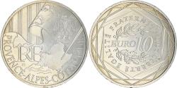 World Coins - France, 10 Euro, Provence-Alpes-Cote d'Azur, 2010, Paris, , Silver