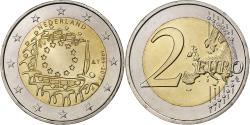 World Coins - Netherlands, 2 Euro, 30 Years of European Union Flag, 2015, Utrecht