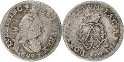 World Coins - France, Louis XIV, 4 Sols aux 2 L, 1693, Uncertain Mint, réformé, Silver