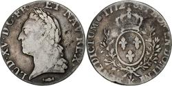 World Coins - France, Louis XV, Écu à la vieille tête, 1772, Bordeaux, Silver,