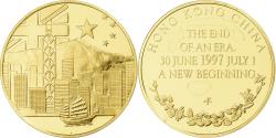 World Coins - Hong Kong, Medal, Hong-Kong returns to China, 1997, Vermeil,