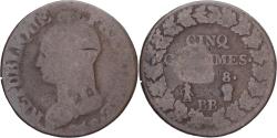 World Coins - Coin, France, Dupré, 5 Centimes, AN 8, Strasbourg, , Copper