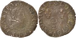 World Coins - Coin, France, Dauphiné, Henri III, Double Tournois, 1581, Grenoble,