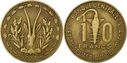 World Coins - West African States, 10 Francs, 1977, Aluminum-Nickel-Bronze, , KM:1a