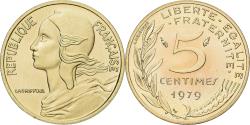 World Coins - Coin, France, Marianne, 5 Centimes, 1979, Paris, série FDC,