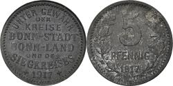 World Coins - Coin, Germany, Bonn-Siegkreis, 5 Pfennig, 1917, , Zinc
