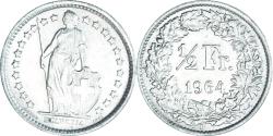 World Coins - Coin, Switzerland, 1/2 Franc, 1964, Bern, , Silver, KM:23