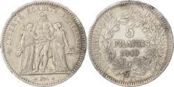 World Coins - Coin, France, Hercule, 5 Francs, 1849, Bordeaux, , Silver, KM:756.4