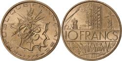 World Coins - France, 10 Francs, Mathieu, 1975, Pessac, Tranche A, Copper-nickel Aluminium