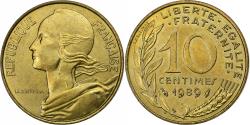 World Coins - France, 10 Centimes, Marianne, 1989, Paris, Aluminum-Bronze,