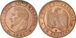 World Coins - Coin, France, Napoleon III, Napoléon III, Centime, 1861, Strasbourg,