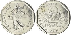 World Coins - Coin, France, Semeuse, 2 Francs, 1999, Paris, FDC, , Nickel, KM:942.1