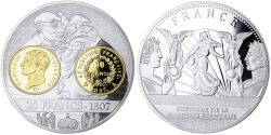 World Coins - France, Medal, Napoleon I, Histoire de la monnaie Française, 20 Francs 1807