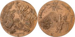 World Coins - France, Medal, la Nativité, Bronze, Joly,