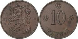 World Coins - Finland, 10 Pennia, 1919, Copper, , KM:24
