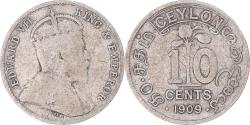 World Coins - Coin, Ceylon, 10 Cents, 1909
